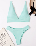 new rear strap triangle sexy split bikini