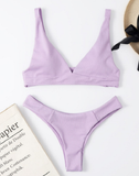 new rear strap triangle sexy split bikini