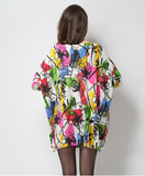 Spring Printed Sweaters New Women's Loose Household Clothing