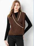 New Knitted Ladies Sweater Korean V-neck Loose Top