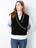 New Knitted Ladies Sweater Korean V-neck Loose Top