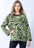 lazy wind round neck pullover sweater