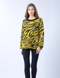 lazy wind round neck pullover sweater
