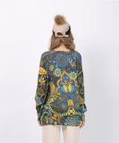 new head sweater round neck European and American plus size loose sweater