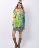 pullover knitted round neck plus size loose sweater