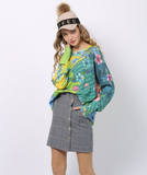 pullover knitted round neck plus size loose sweater