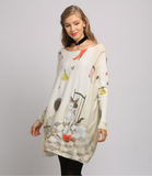 new cartoon loose printing plus size sweater