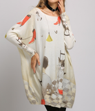 new cartoon loose printing plus size sweater