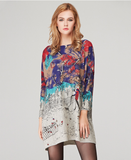 new sweater women's loose printed pullover long sleeve sweater