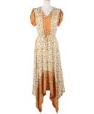 new Bohemian V-neck printed dress