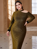 Fashion long Muslim dress plus size dress in Europe and America