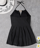 Fat mm sexy deep V fashion one-piece swimsuit