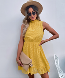 Summer New Leisure Chiffon Lace Jacquard Dress