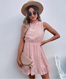 Summer New Leisure Chiffon Lace Jacquard Dress