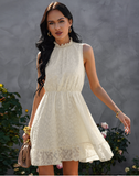 Summer New Leisure Chiffon Lace Jacquard Dress