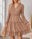 Fashion V-neck waist slim skirt
