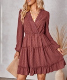 Fashion V-neck waist slim skirt