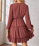 Fashion V-neck waist slim skirt