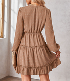 Fashion V-neck waist slim skirt