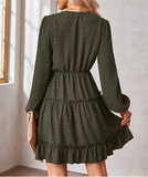 Fashion V-neck waist slim skirt