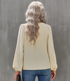 solid color round neck pullover shirt loose shirt