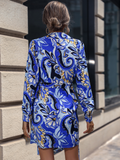 v-neck slim long-sleeved dress
