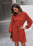 Fashion Simple Striped Dress