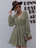 new waist slimming temperament retro chiffon dress