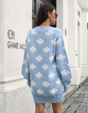 New Cloud Knitted Lantern Sleeve Dress