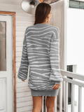 Lantern Sleeve Knitted Dress