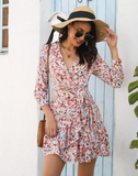 fashion flounced floral dress
