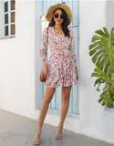 fashion flounced floral dress