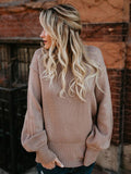 Backless Bandage Sweater Tops