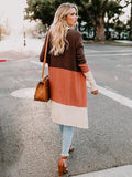 Dreamy Sleeves knitting striped Cardigan Tops