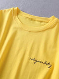 Latest Loose Letter Round-neck T-shirt