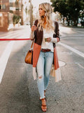 Dreamy Sleeves knitting striped Cardigan Tops