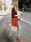 Dreamy Sleeves knitting striped Cardigan Tops