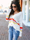 Amazing Sleeves Striped Cardigan Sweater Tops